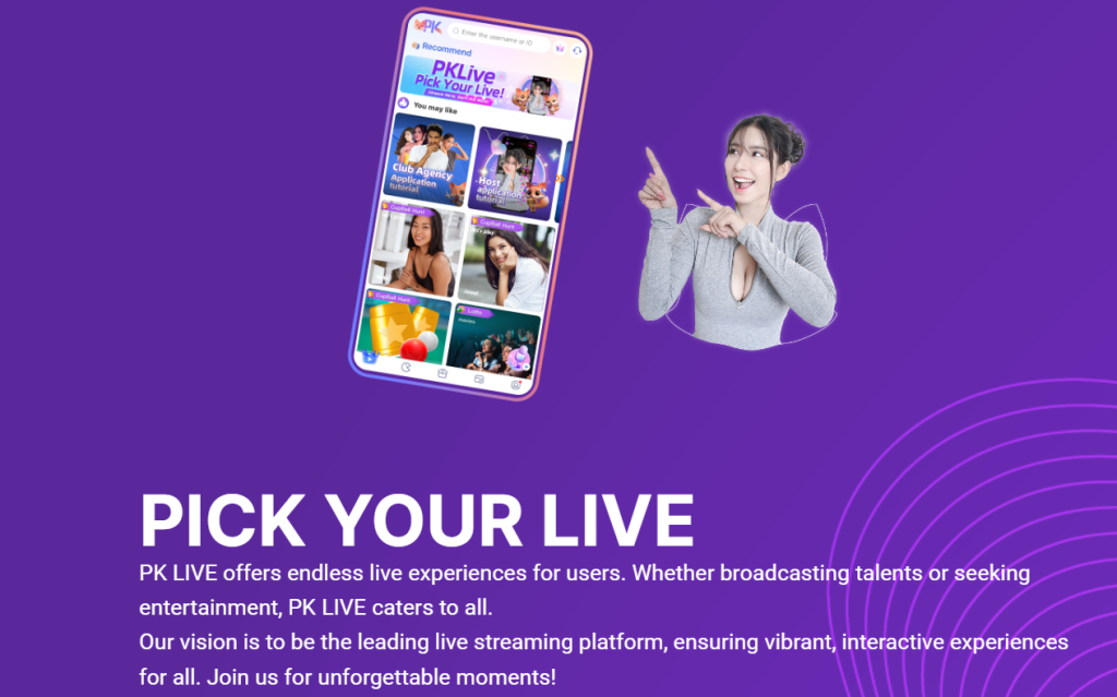 PK LIVE - The Best Live Streaming and Gaming App for Filipinos.